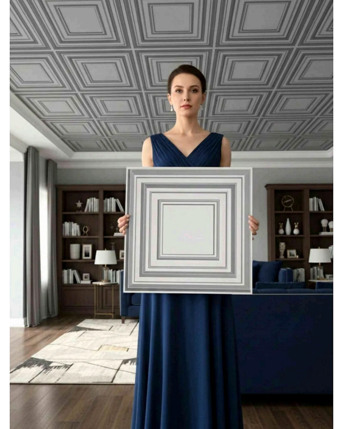 Vault 3D PVC wall panel shown in a styled room setting