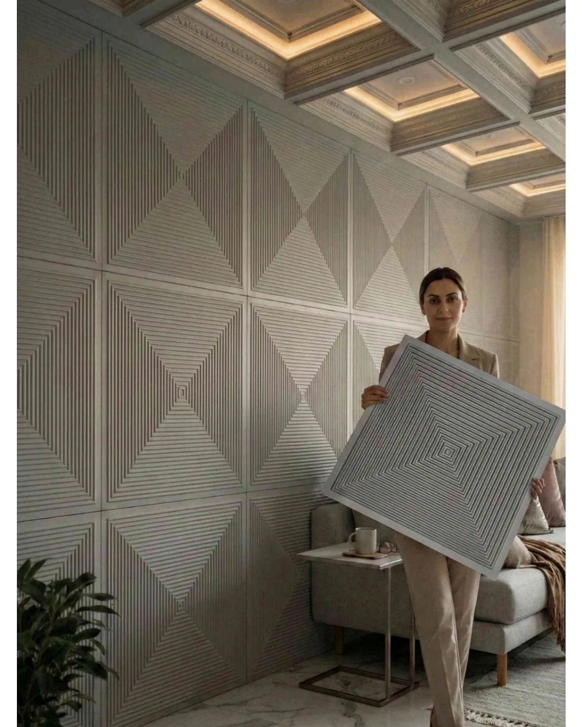 #20 Enigma 3D Panel, design #20 ENIGMA | GREY