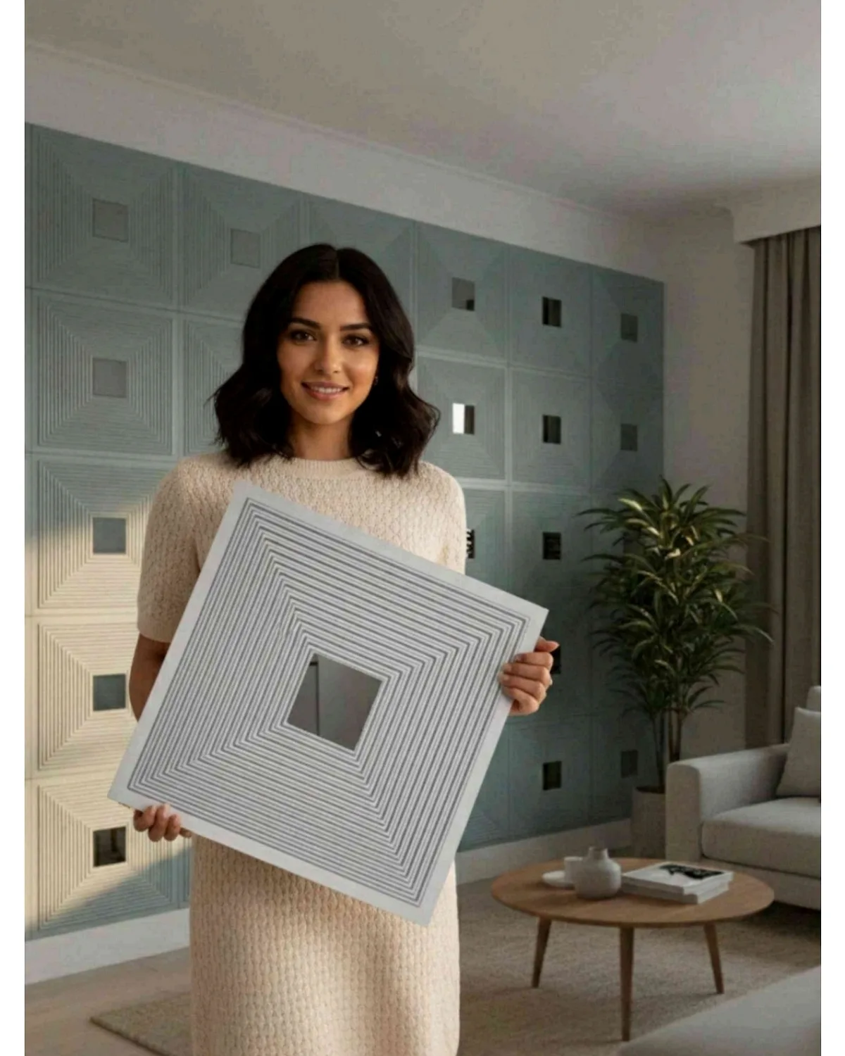 #20 Enigma 3D Panel, design #20 ENIGMA | MIRROR | GREY