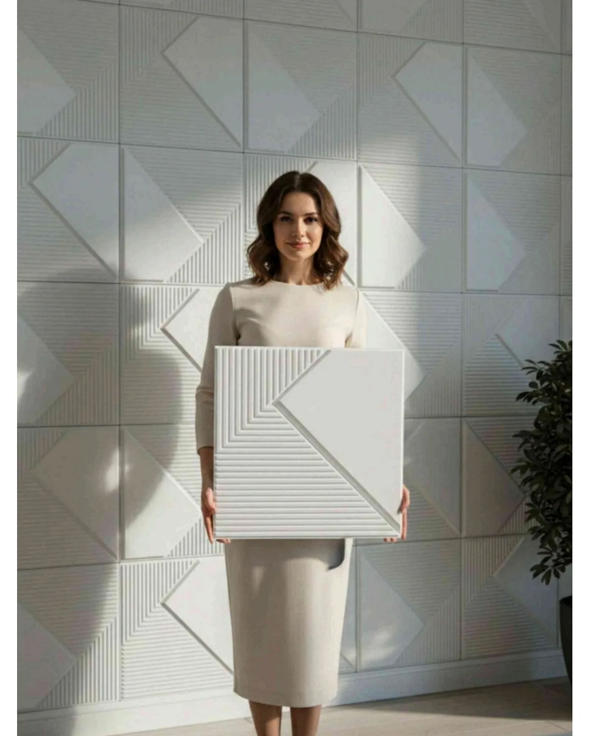 #22 Fin 3D Panel, design #22 FIN | WHITE