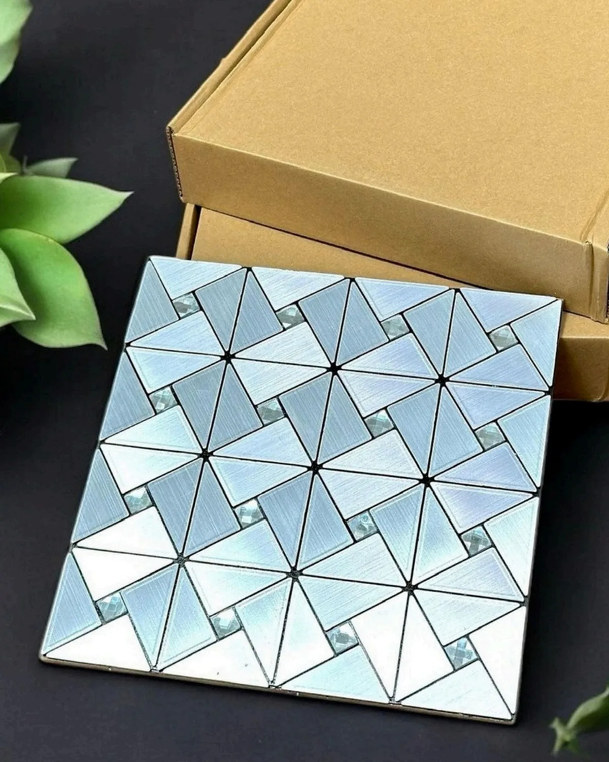 MT 1 Mosaic Tile, design #MT 1 (Silver)
