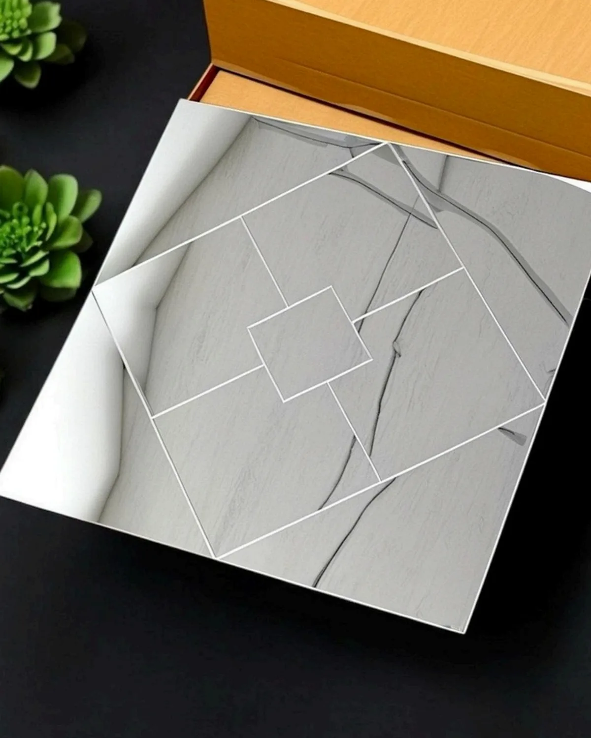 MT 21 Mosaic Tile, design #MT 21 (Acrylic Silver)