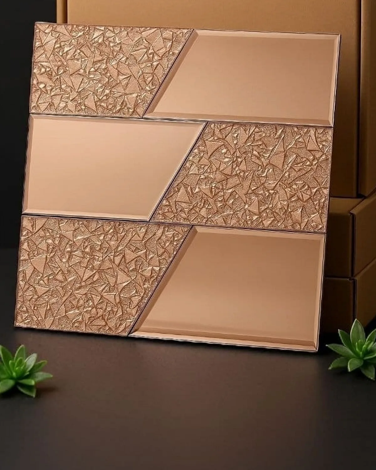 MT 32 Mosaic Tile, design #MT 32 (Rosegold)