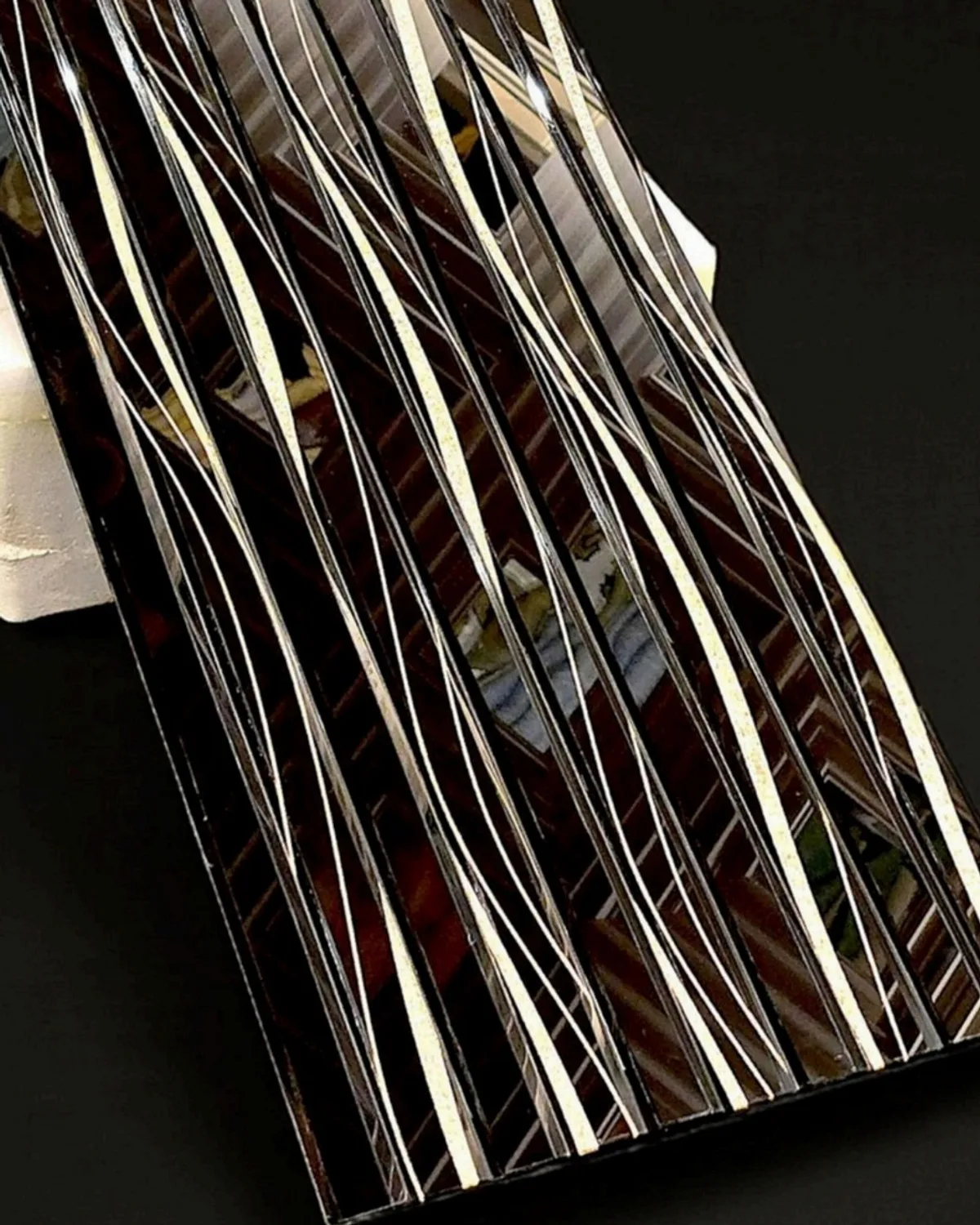 MT Strip-3 Mosaic Tile, design #MT Strip-3 (Black Gold)